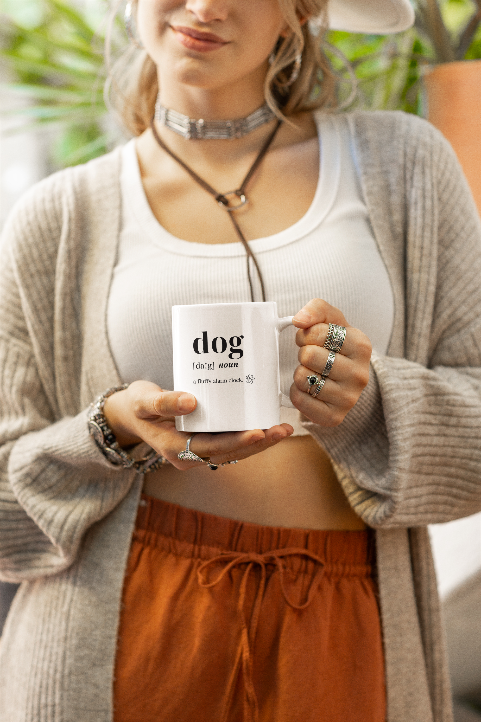 Dog Dictionary Left-Handed White 11oz (325 ml) Ceramic Mug