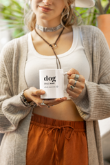 Dog Dictionary Left-Handed White 11oz (325 ml) Ceramic Mug
