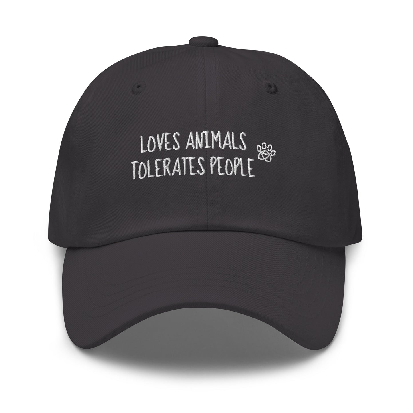 Loves Animals Tolerates People Unisex Dad Hat