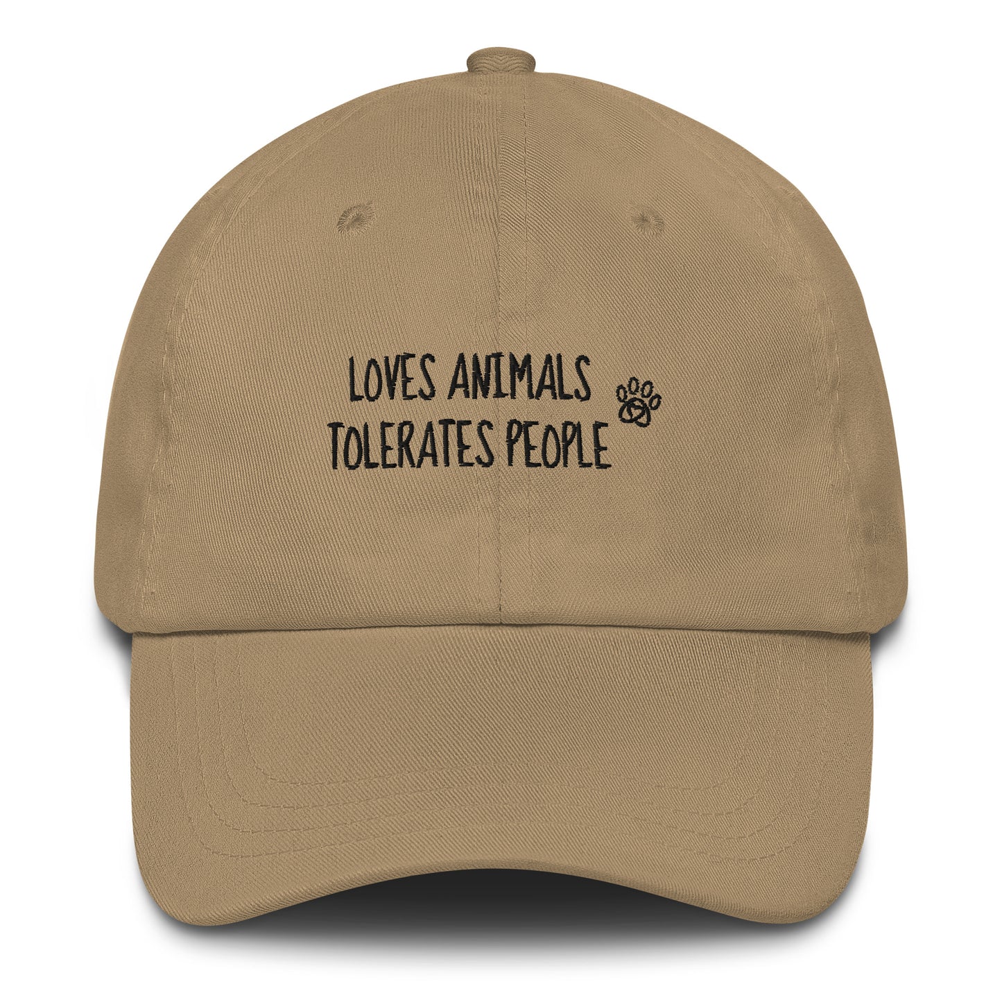 Loves Animals Tolerates People Unisex Dad Hat