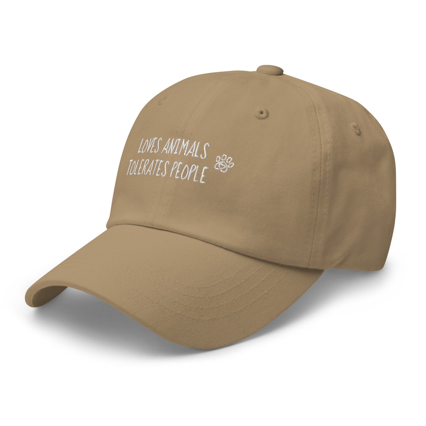 Loves Animals Tolerates People Unisex Dad Hat