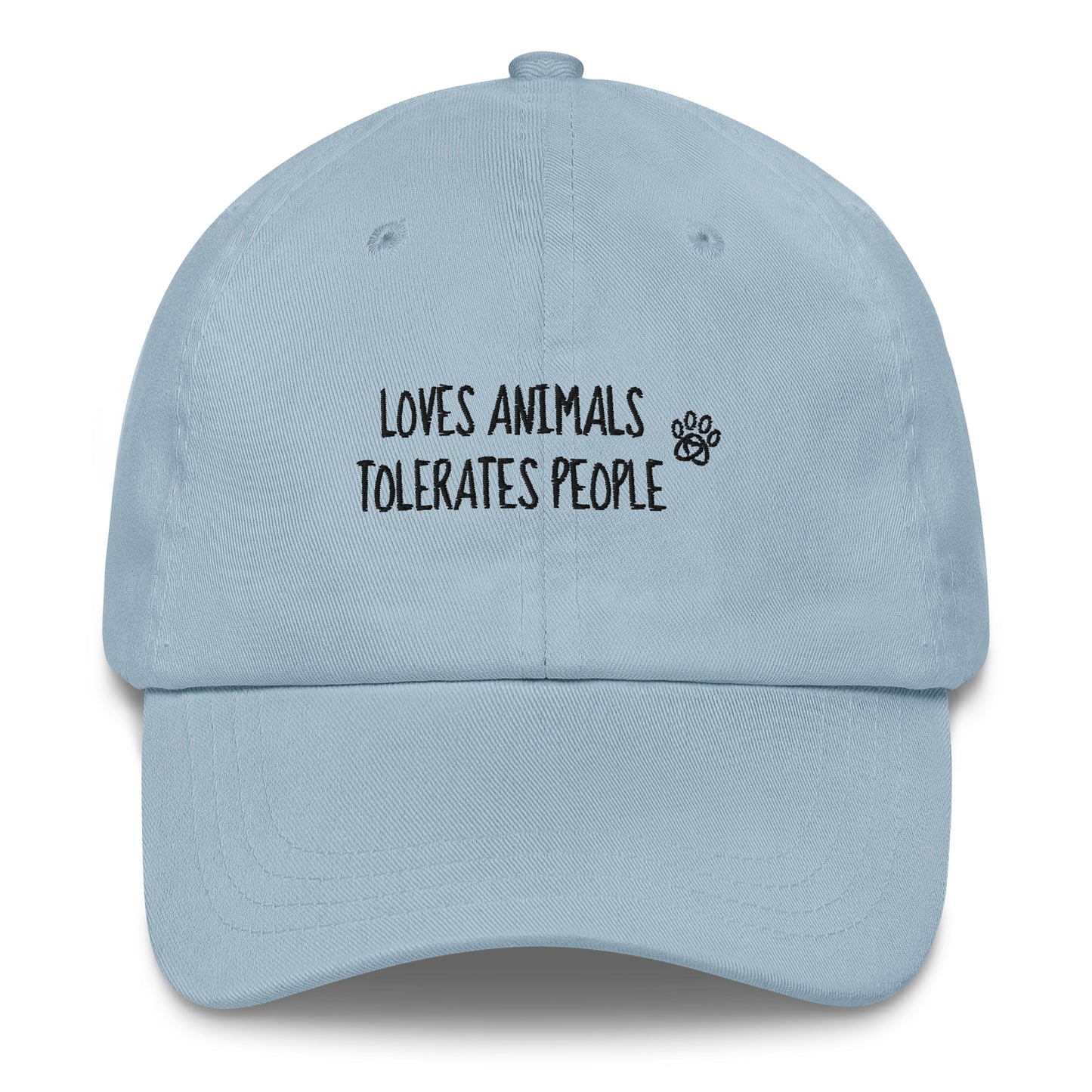 Loves Animals Tolerates People Unisex Dad Hat