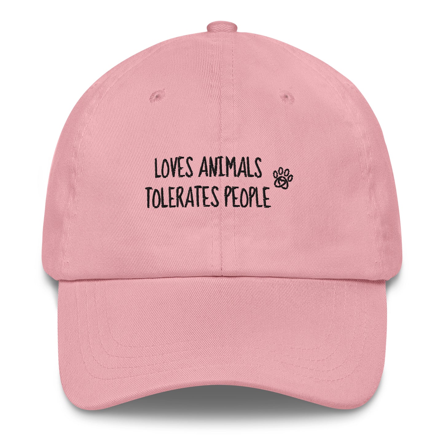 Loves Animals Tolerates People Unisex Dad Hat