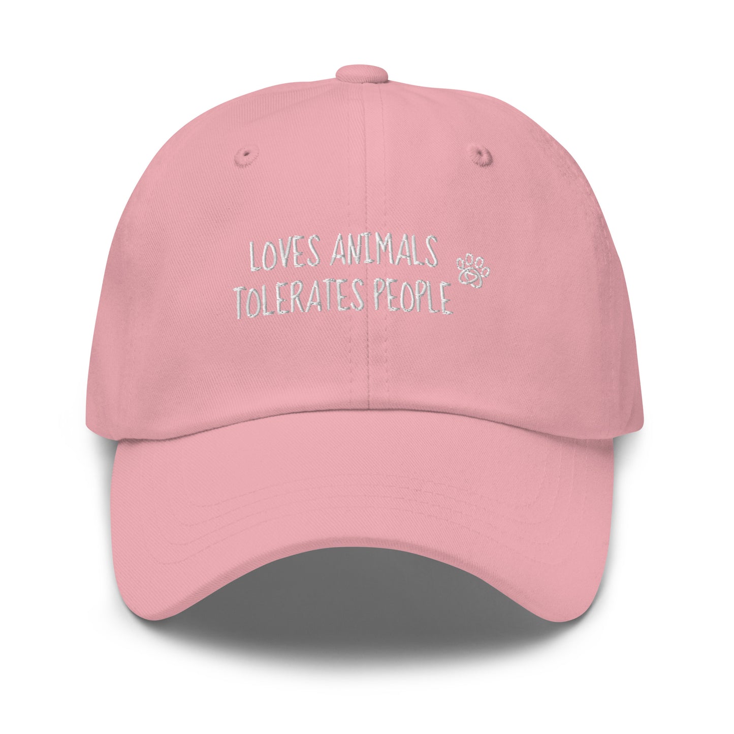 Loves Animals Tolerates People Unisex Dad Hat