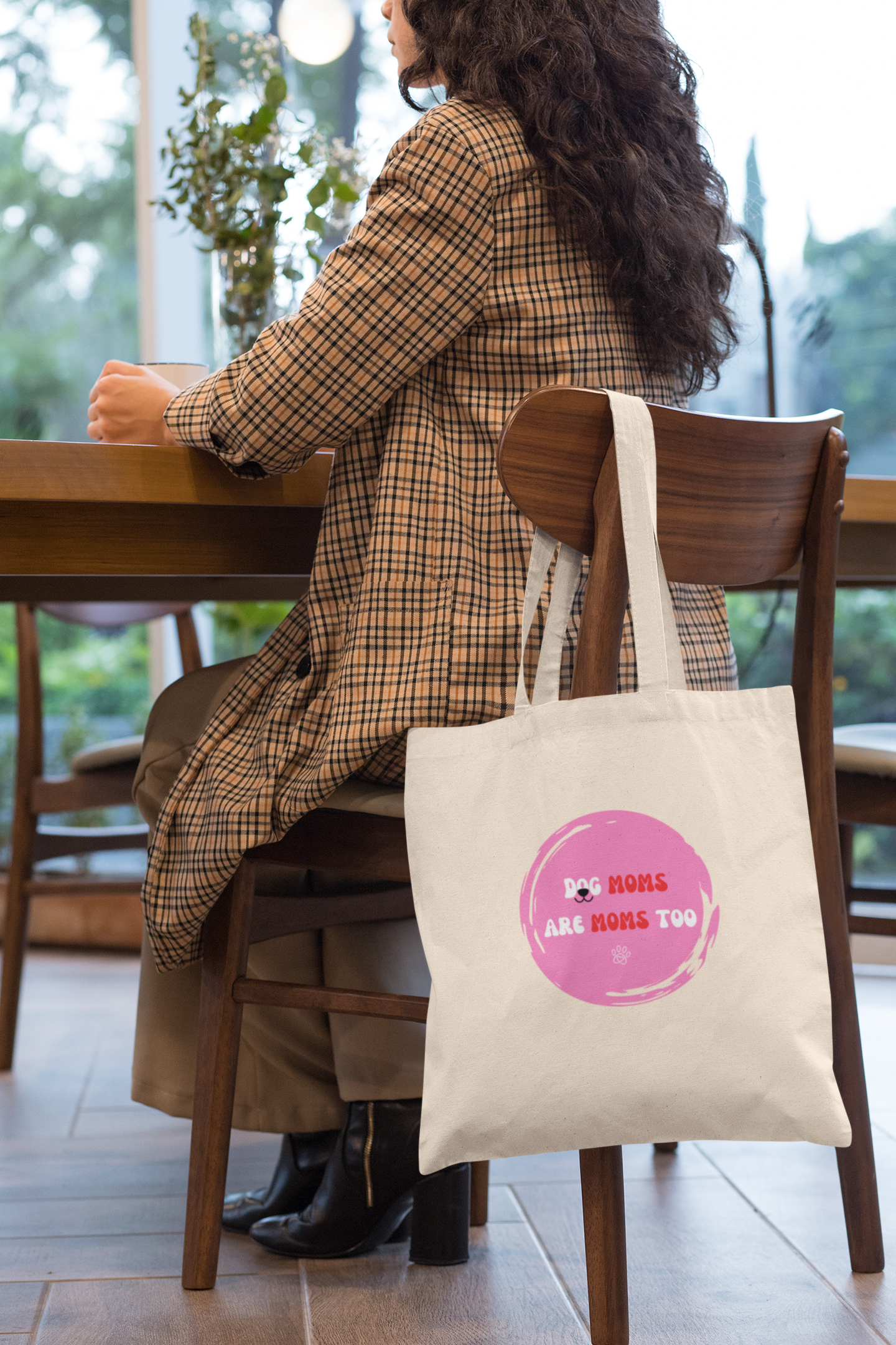 LIMITED EDITION Dog Moms Are Moms Too Organic Tote Bag