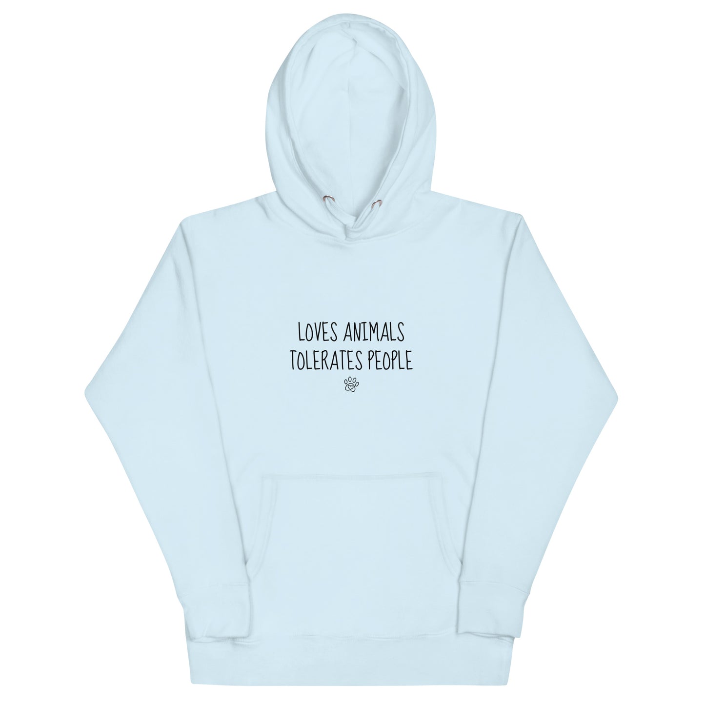 Loves Animals Tolerates People Unisex Hoodie