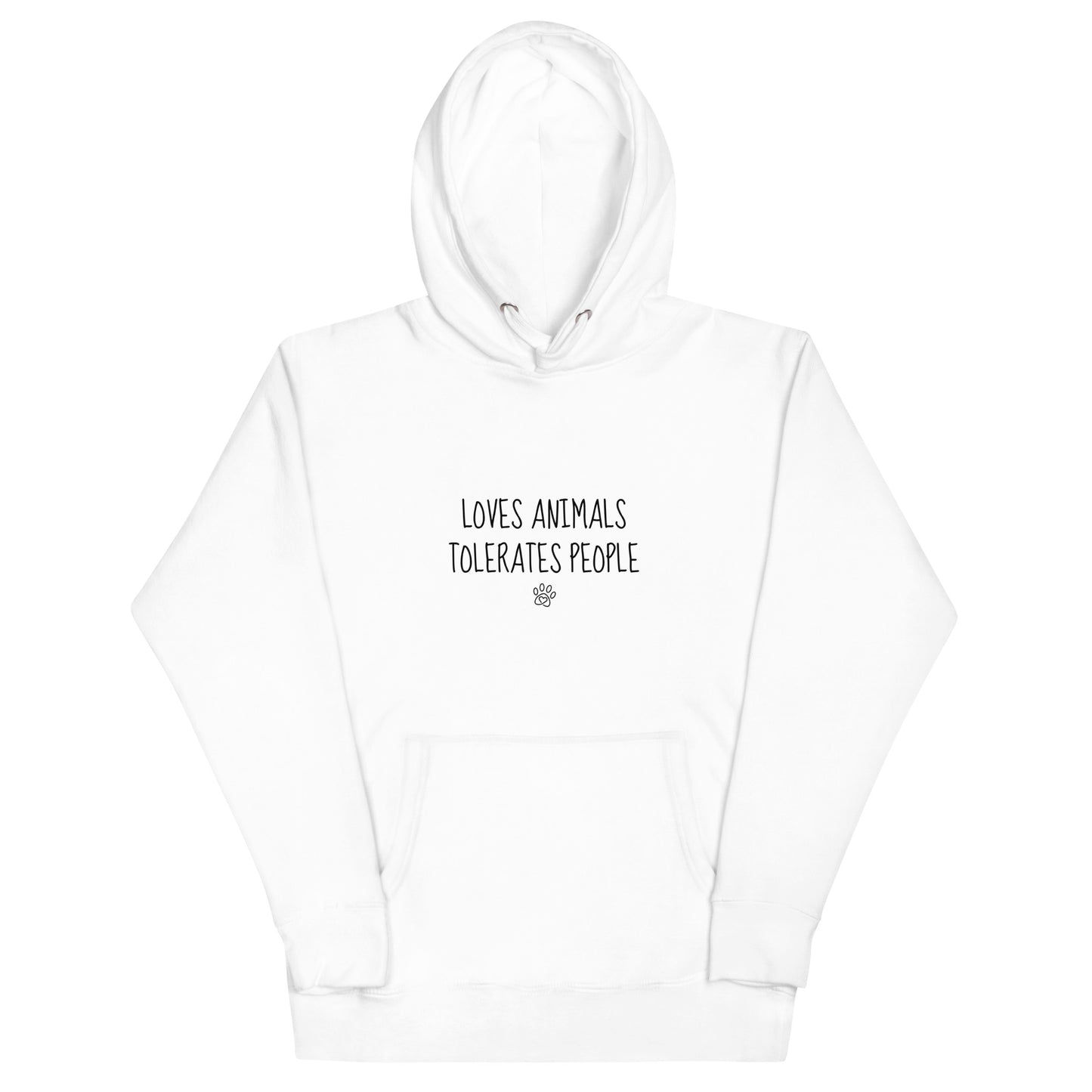 Loves Animals Tolerates People Unisex Hoodie