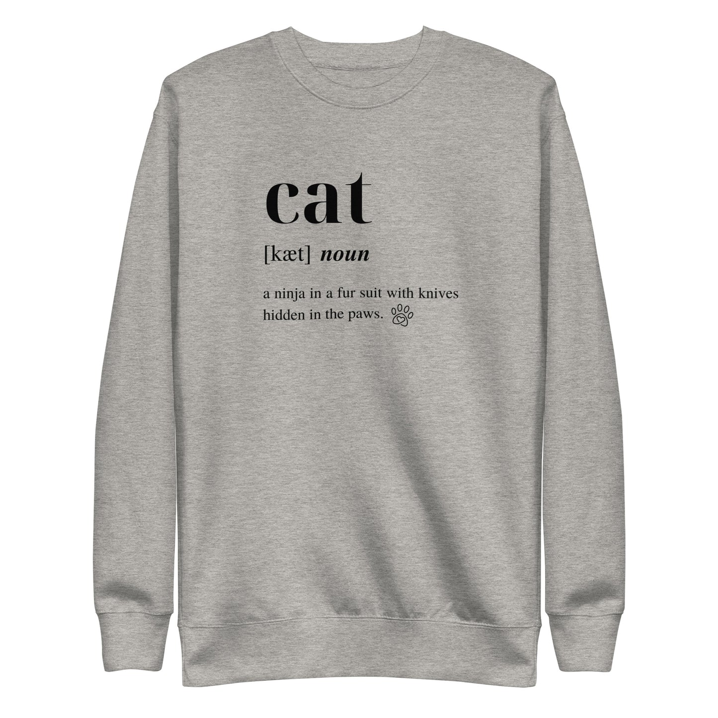 Cat Dictionary Unisex Sweatshirt