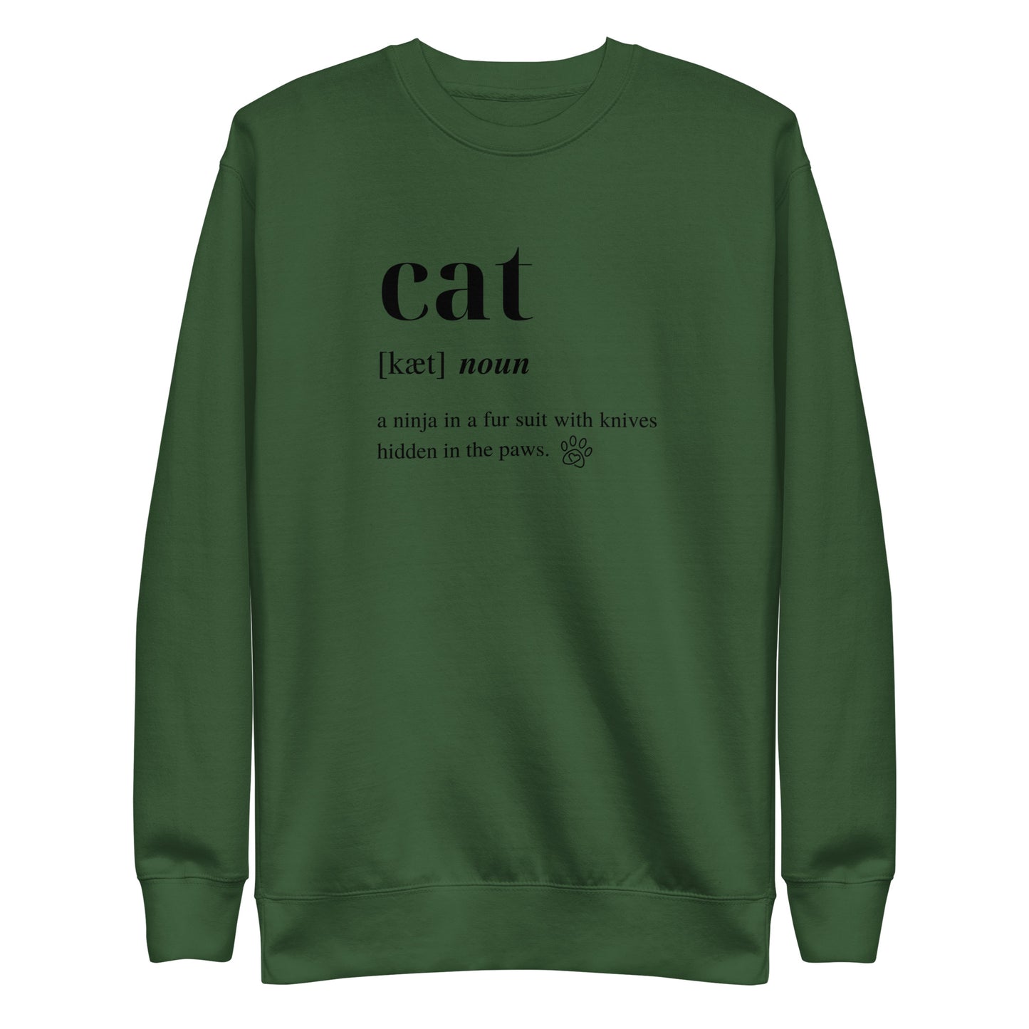 Cat Dictionary Unisex Sweatshirt