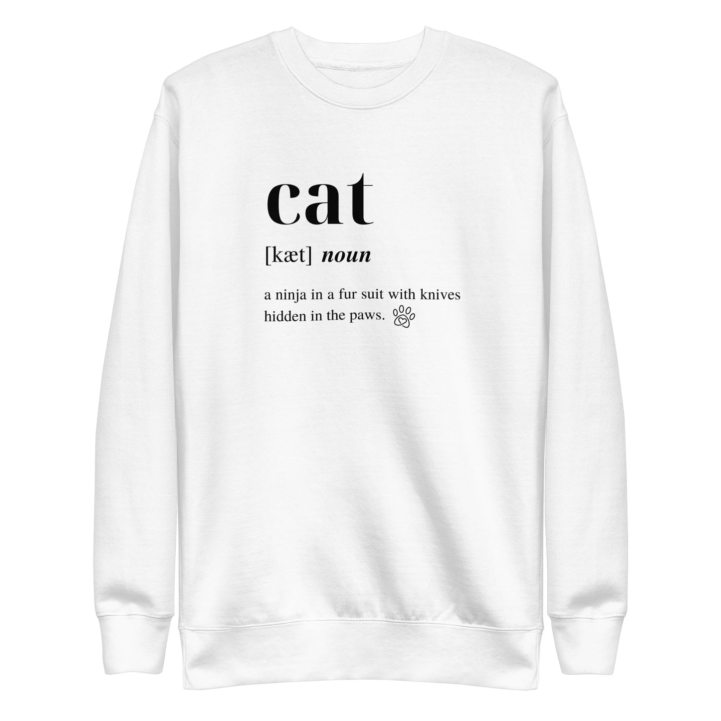 Cat Dictionary Unisex Sweatshirt