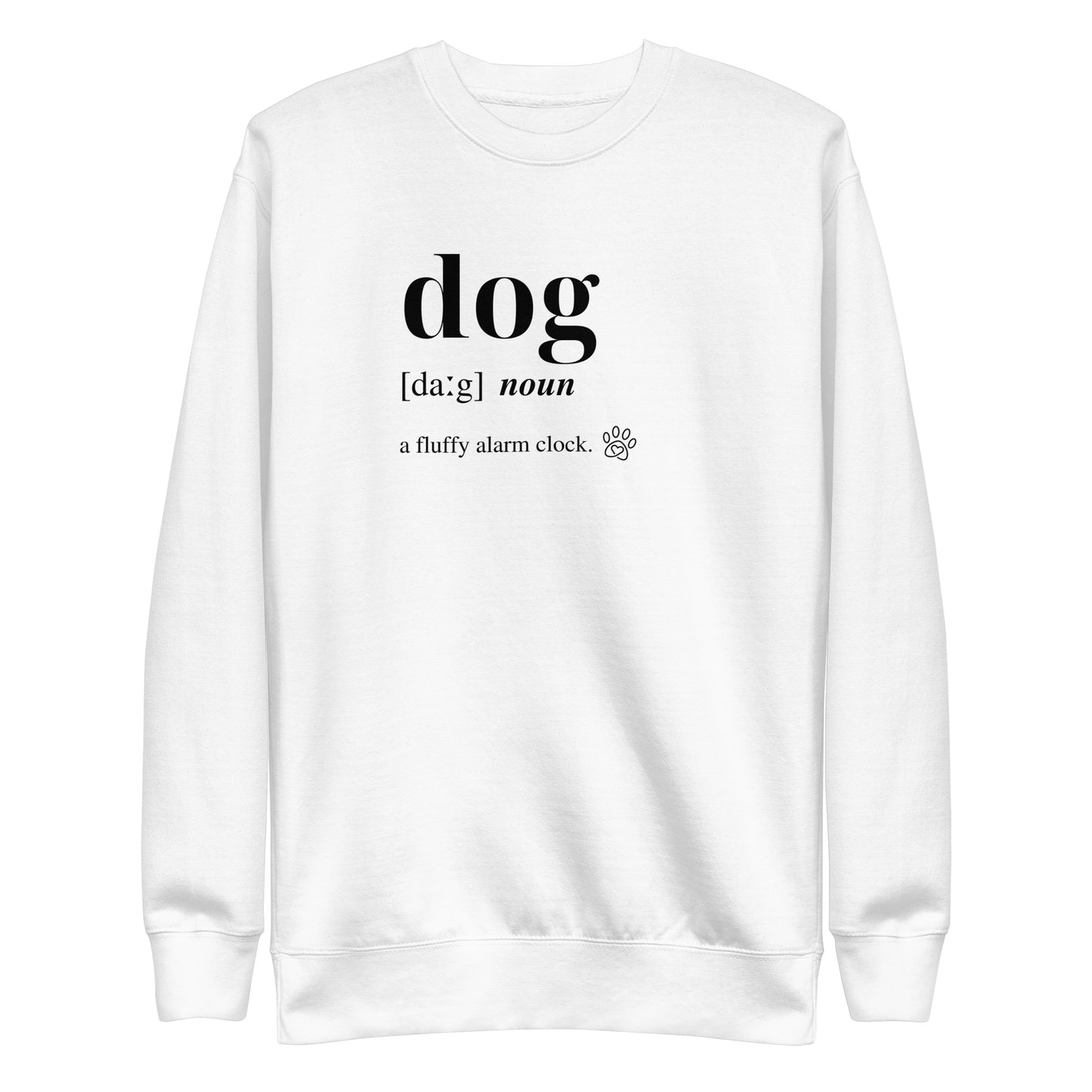 Dog Dictionary Unisex Sweatshirt