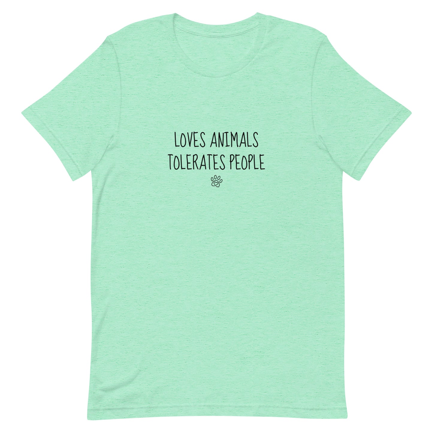 Loves Animals Tolerates People Unisex T-Shirt