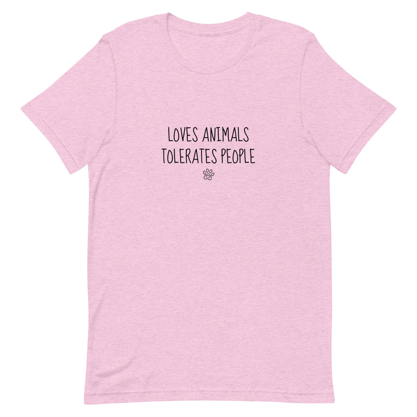 Loves Animals Tolerates People Unisex T-Shirt