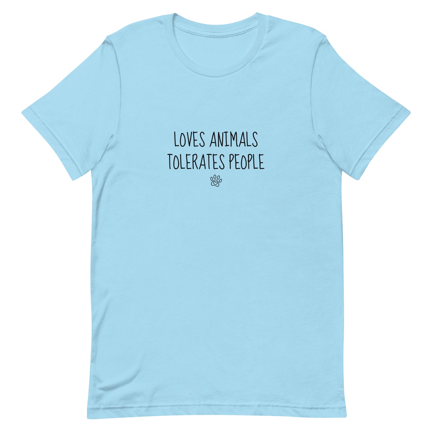 Loves Animals Tolerates People Unisex T-Shirt