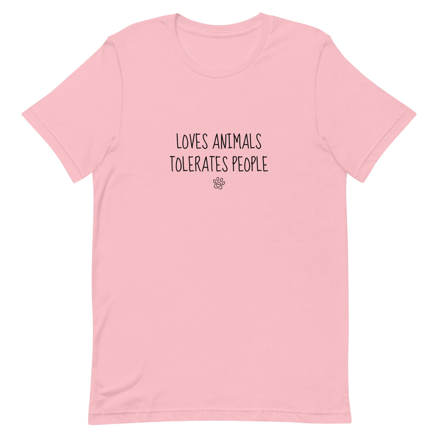 Loves Animals Tolerates People Unisex T-Shirt