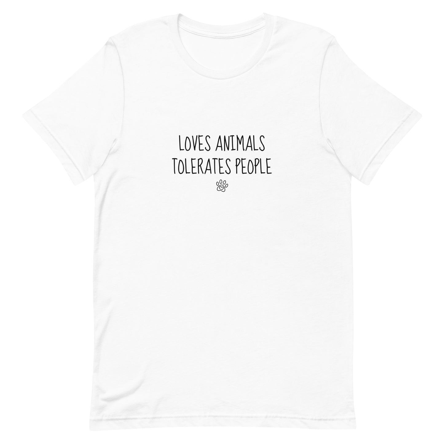 Loves Animals Tolerates People Unisex T-Shirt