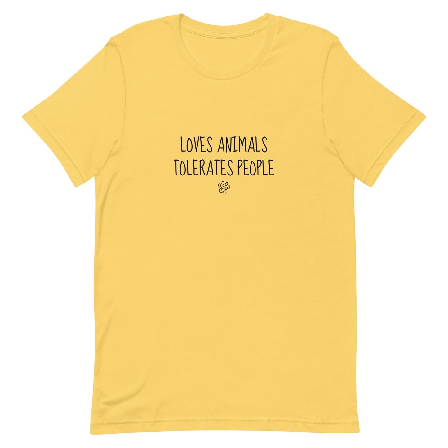 Loves Animals Tolerates People Unisex T-Shirt