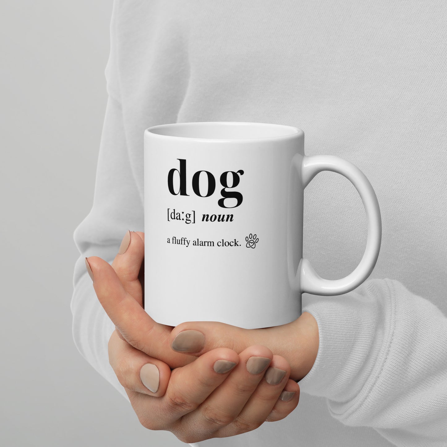 Dog Dictionary Left-Handed White Mug