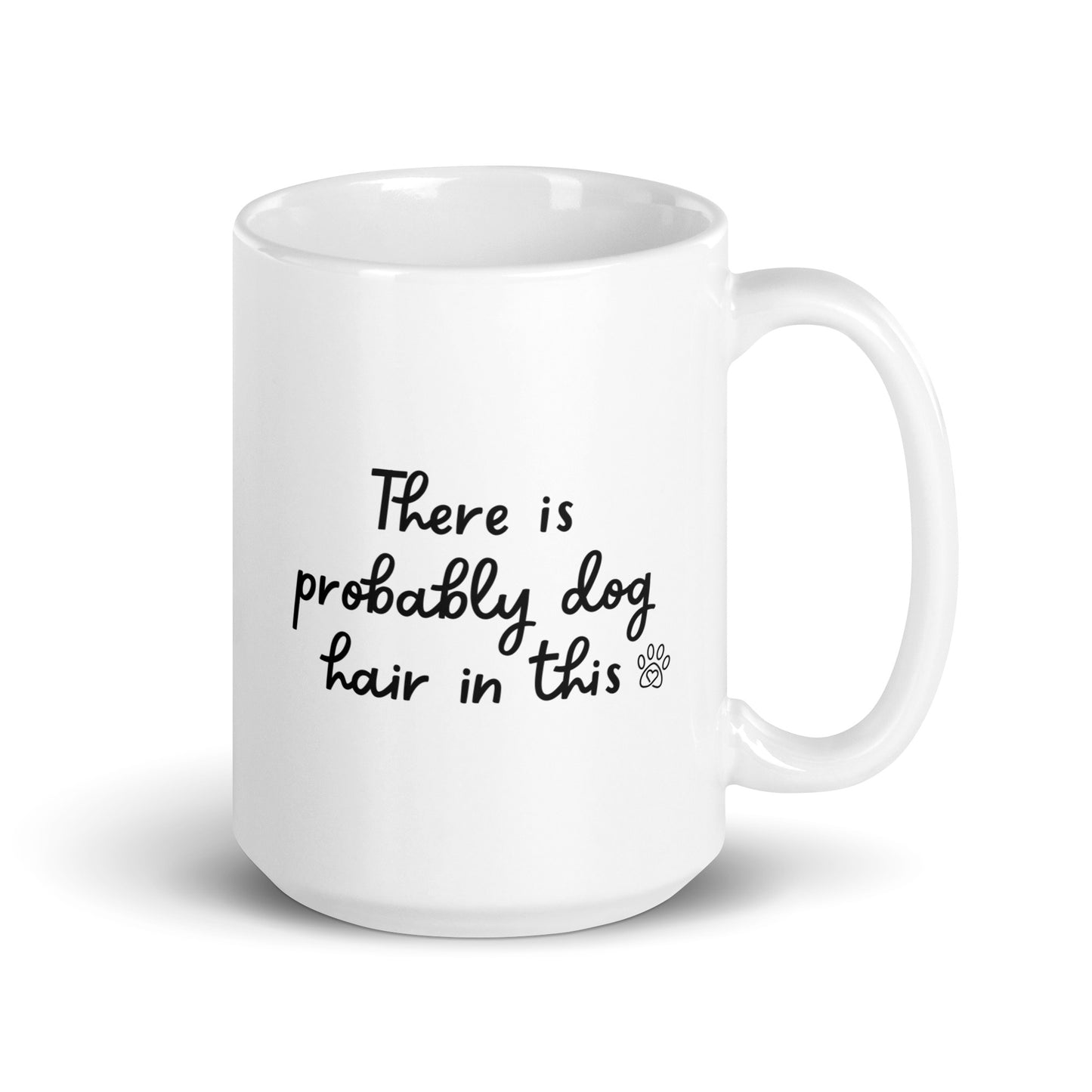 Dog Hair Left-Handed White Mug