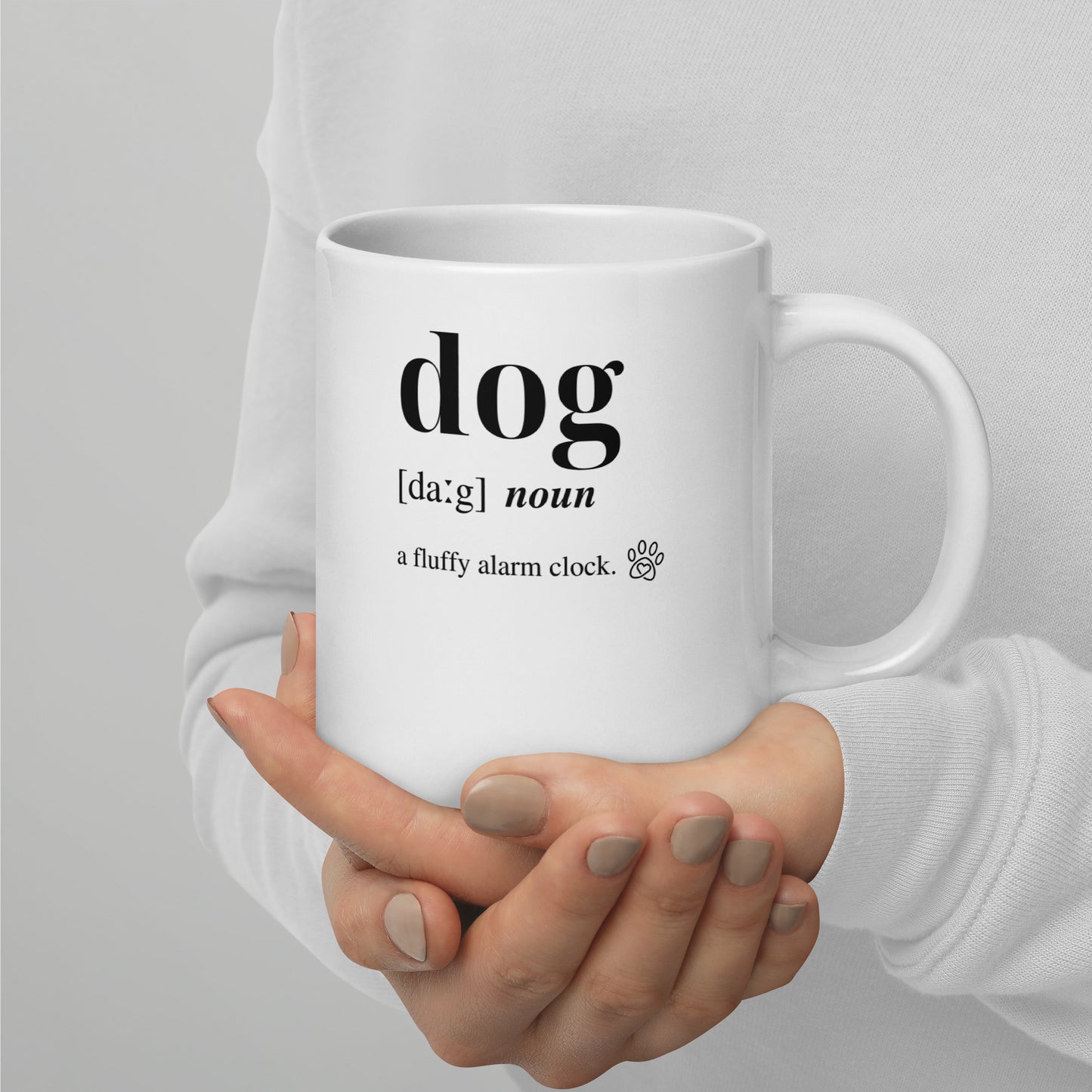 Dog Dictionary Left-Handed White Mug